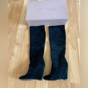Rosegold| Knee-High Suede Boot | Size 7